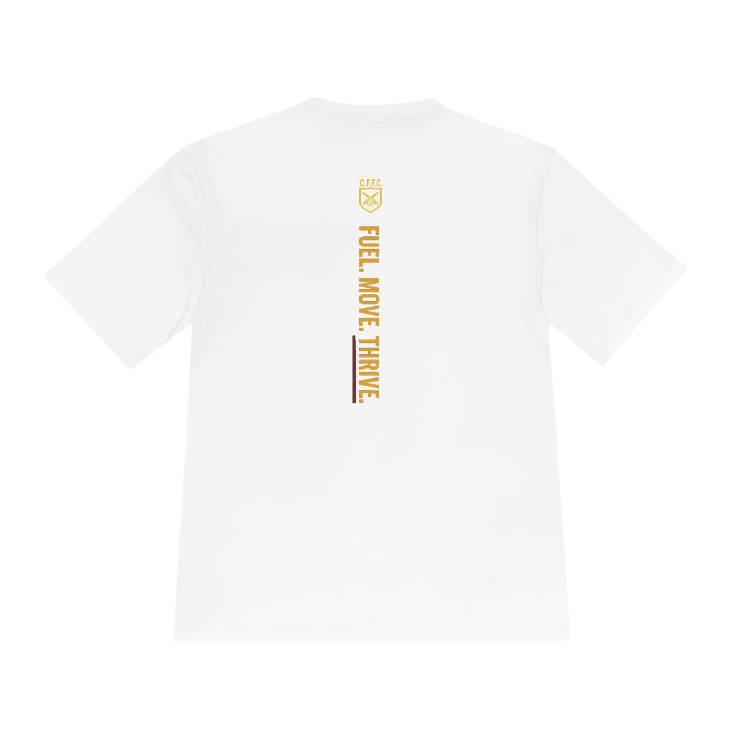 Unisex Moisture-Wicking Fitness Tee – “Fuel. Move. Thrive.” Motivational Activewear
