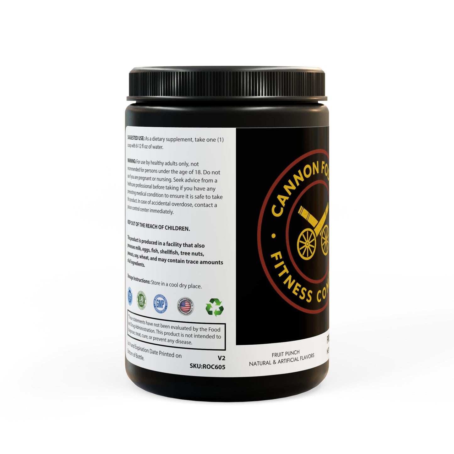 Cannon Fodder Fitness | Pre-Workout (Fruit Punch, 30 Servings)