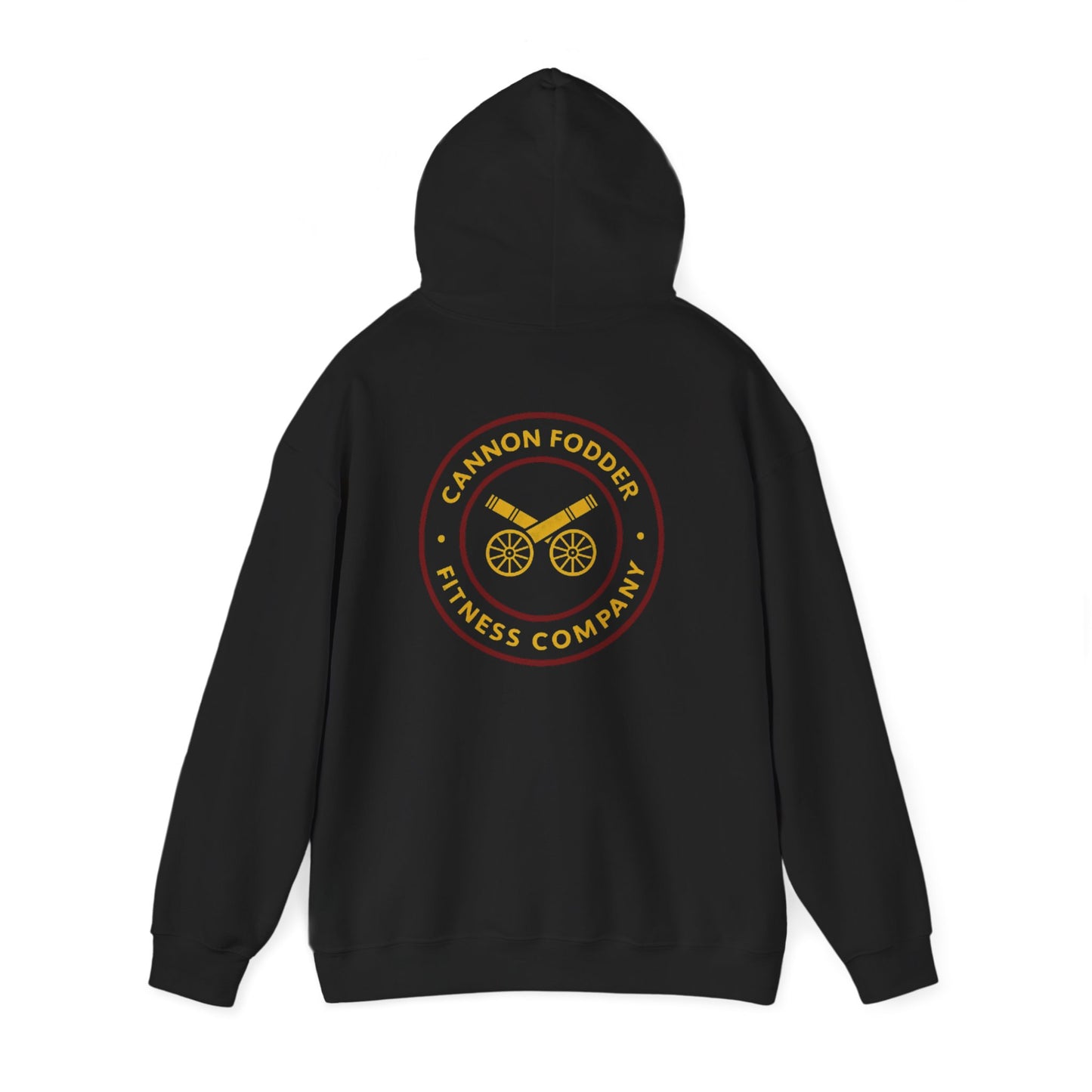 Cannon Fodder Emblem Hoodie – “Fuel. Move. Thrive.”