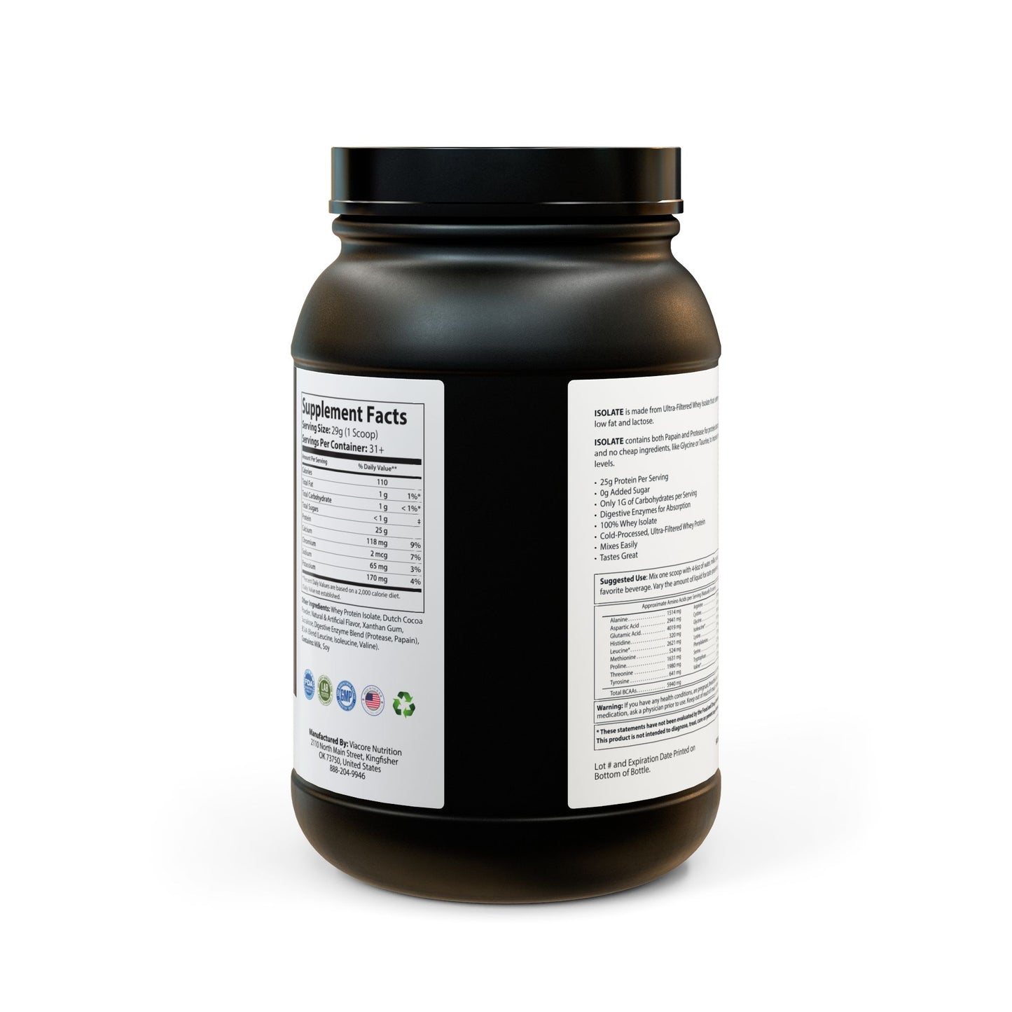 Cannon Fodder Fitness | Whey Isolate Protein (Chocolate, 2lb)