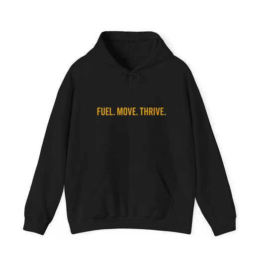Cannon Fodder Emblem Hoodie – “Fuel. Move. Thrive.”
