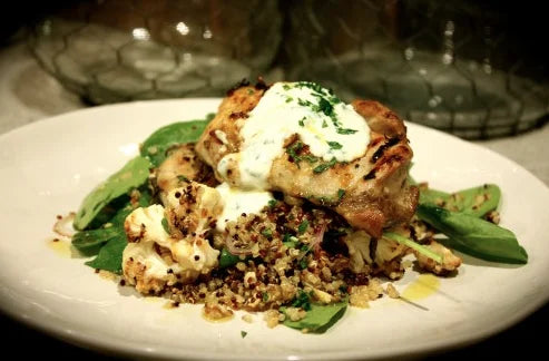 Lemon Garlic Chicken w/ Roasted Cauliflower & Quinoa *Week of 10/13